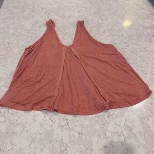We the Free (Free People) Rust Orange Flowy Tank, Medium
